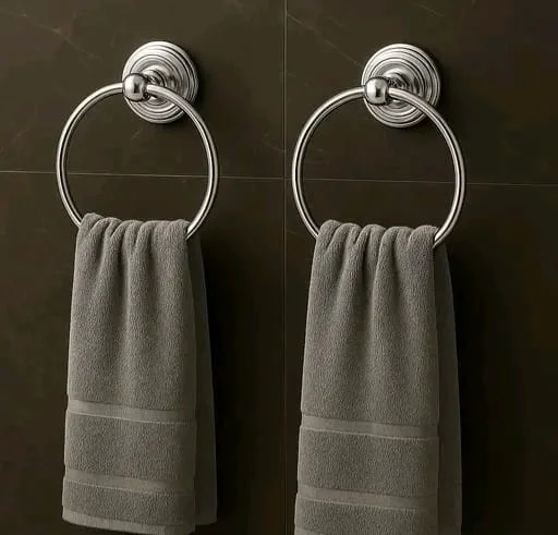 Wonderful Towel Bars and Rings (Pack of 2) | اسٹین لیس اسٹیل تولیہ بار | स्टेनलेस स्टील टॉवल बार
